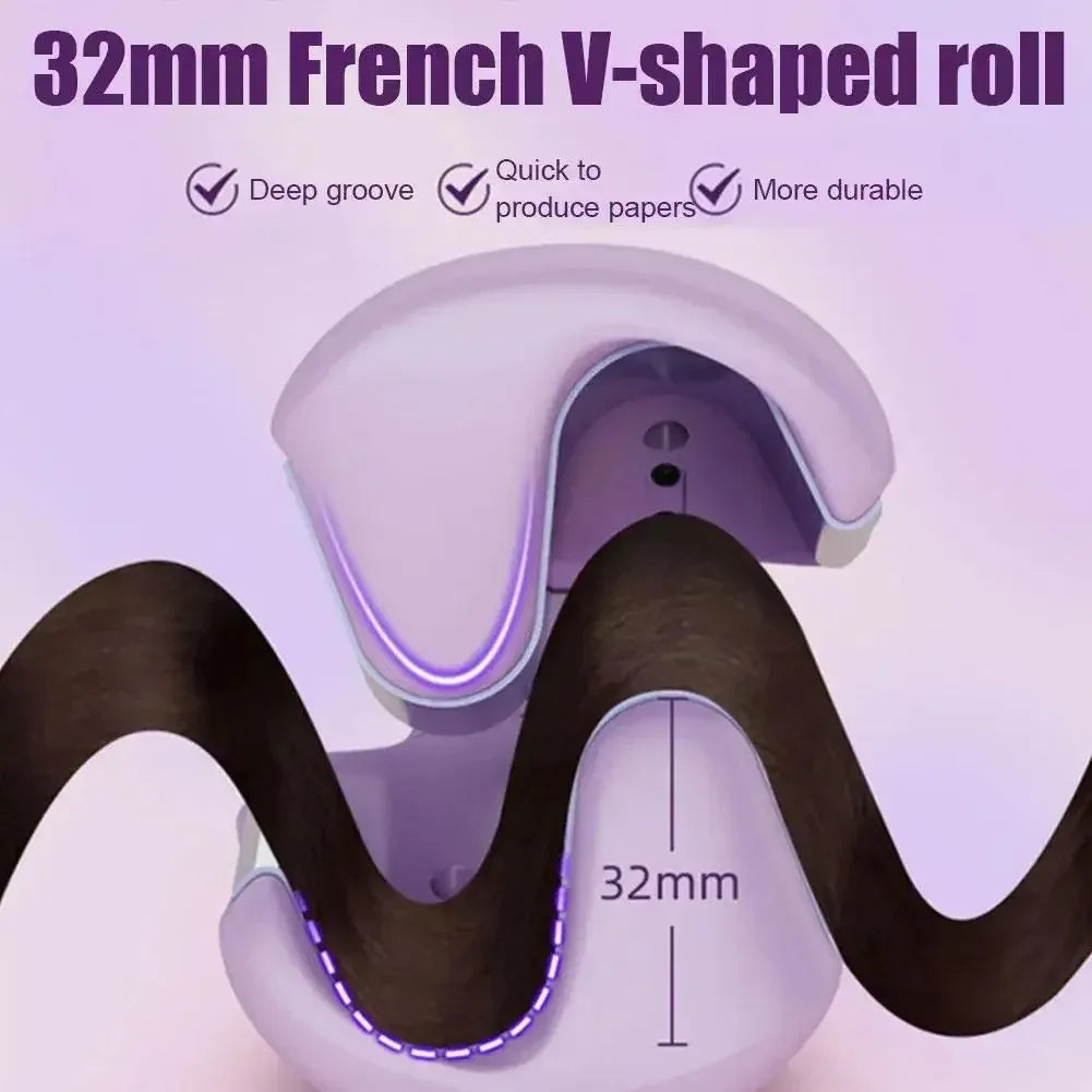 32MM Electric Hair Curler – Egg Roll, Deep Wave, Fast Heating, 4 Adjustable Temperatures
