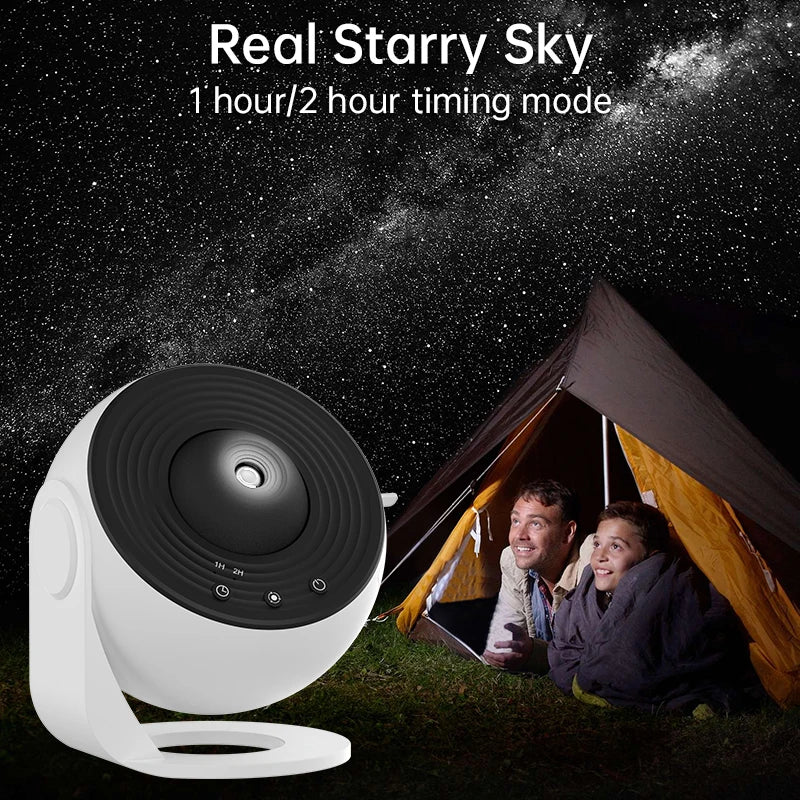 Galaxy Starry Sky Projector Lamp with 360° Rotation