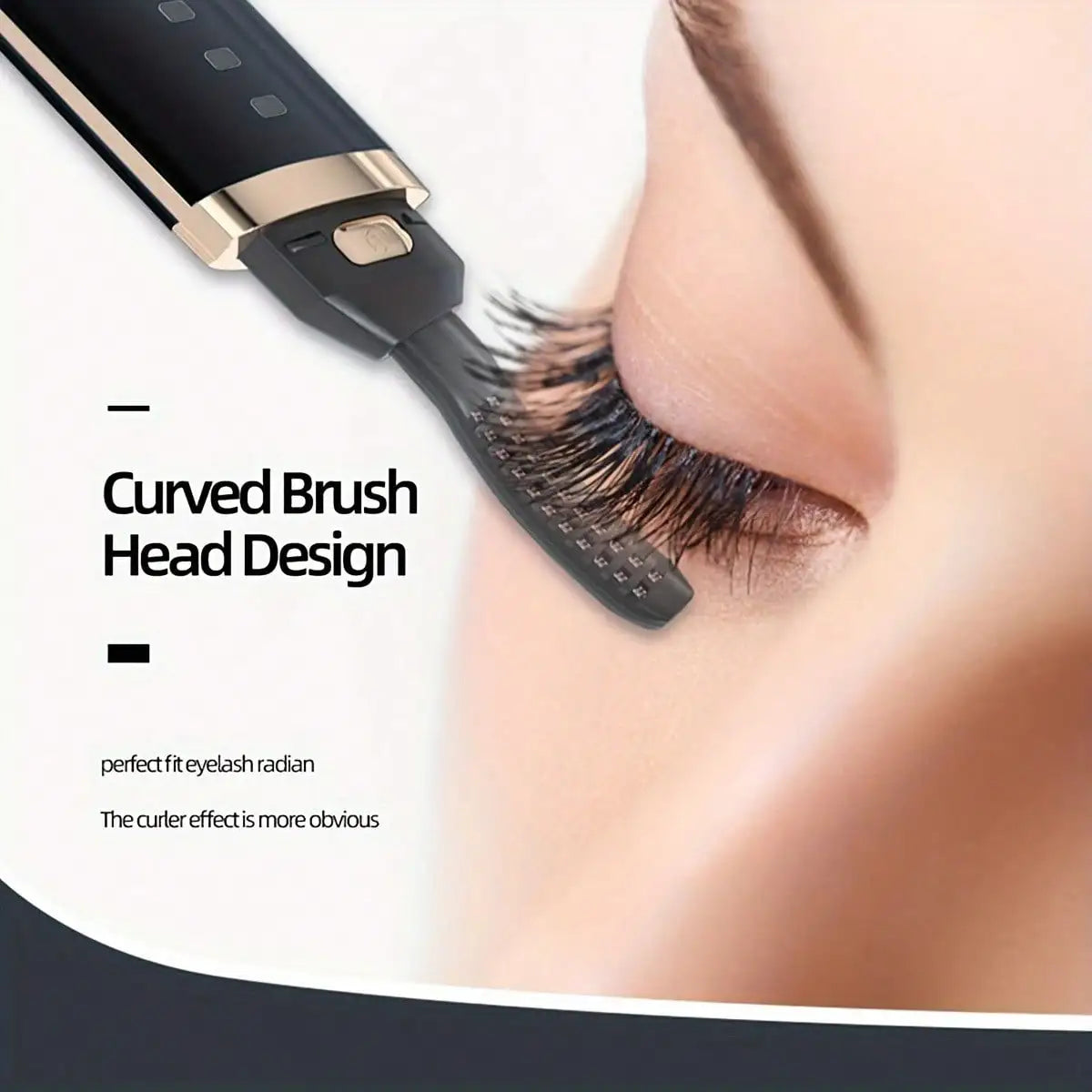 Portable Electric Eyelash Curler – Rechargeable, Fast & Natural Curl, Makeup Tool