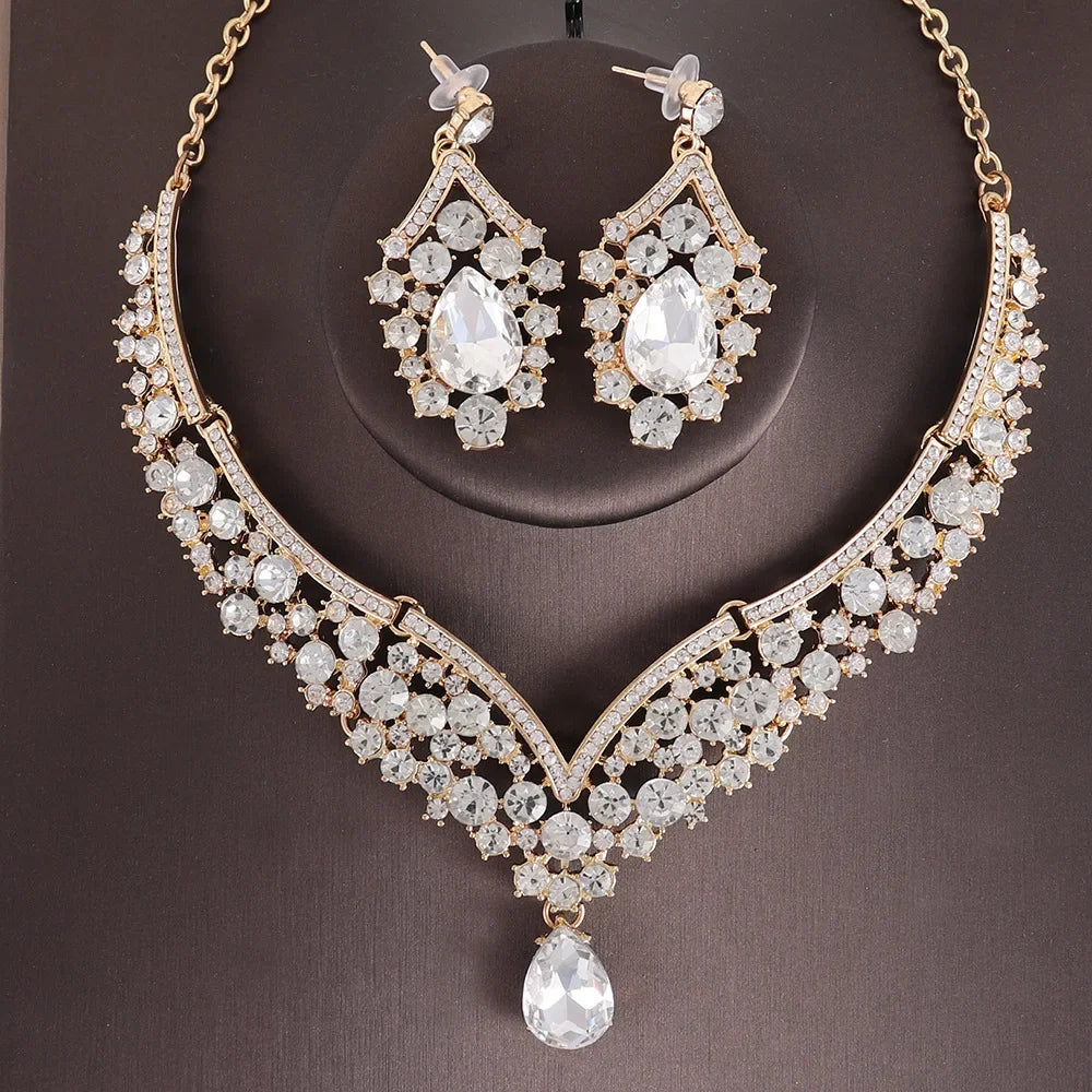 Brillance AB – Crystal Choker & Earrings Set
