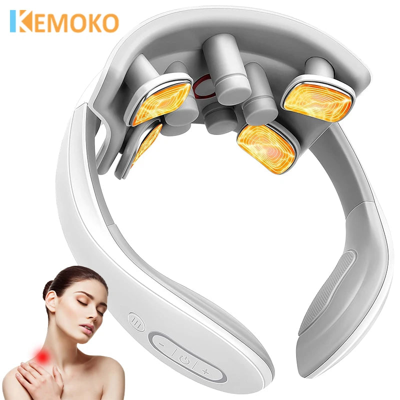 Smart Neck Massager – Shoulder & Cervical, Heating, Magnetic Pulse, Pain Relief Vibrator