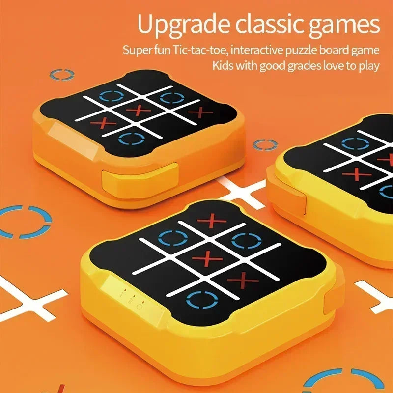3 in 1 Tic Tac Toe Board Game Children Electronic Toy Gifts Crosses Game Memory Training Portable Travel Games for Kids  and Adult
