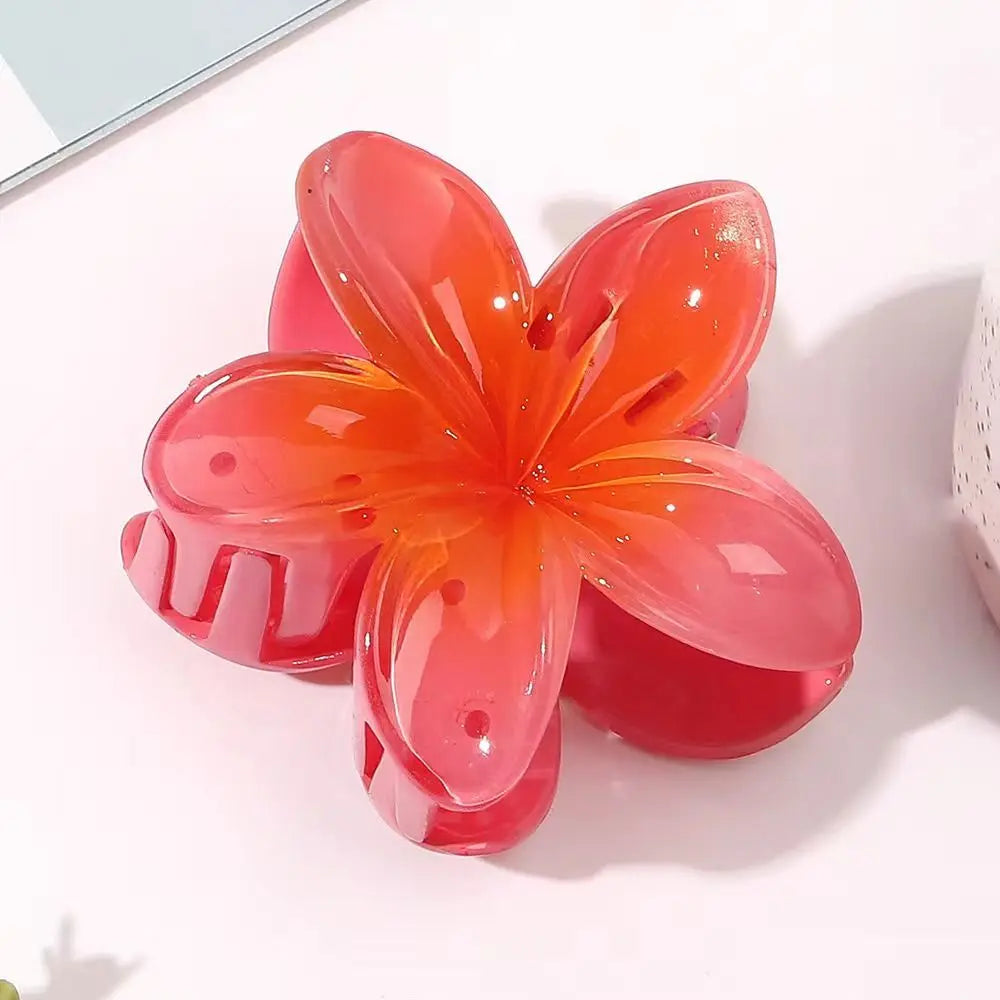 Plumeria Hair Clips – 4/8cm, Colorful Barrette