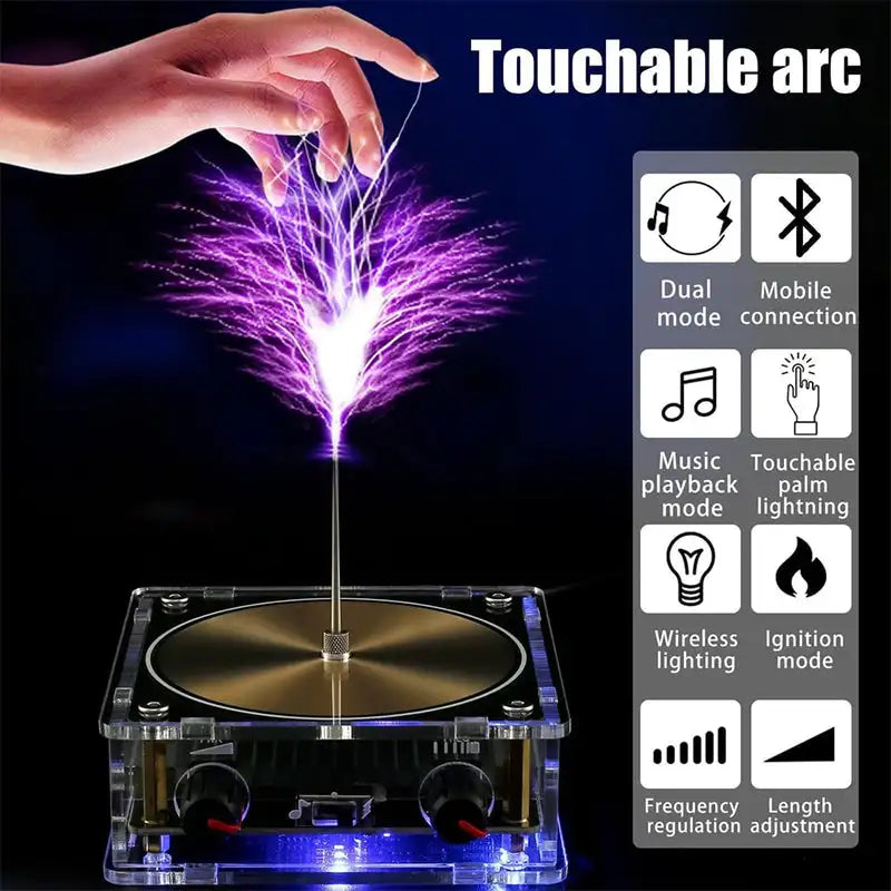 Touchable Musical Tesla Coil with Bluetooth & Audio Input