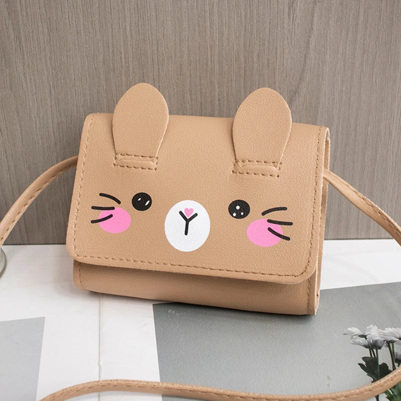 Kids Mini Handbag – PU Leather, Crossbody, Cute Coin Purse for Girls