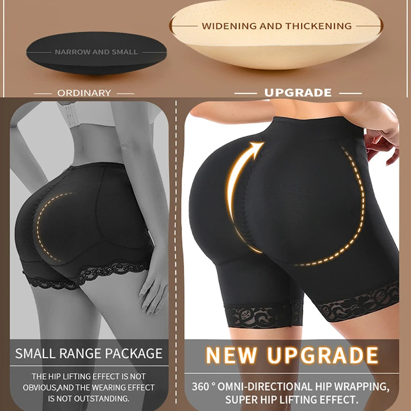 Hip Enhancer Padded Panties – Sexy Buttock Shapewear, Hourglass Silhouette