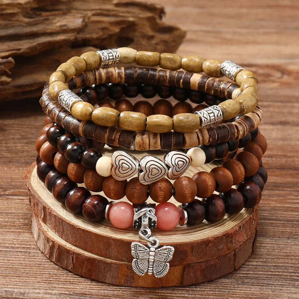 Bohemian Charm Bracelets Set