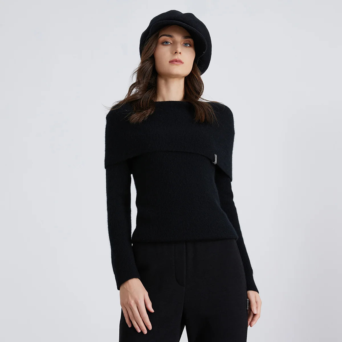 BC929 Pull Femme de Luxe – Tricot 94% Cachemire, Haut de Gamme