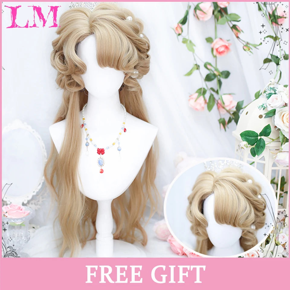 LM Cosplay Wig – 24" Long, Straight Pink, Bangs, Heat-Resistant