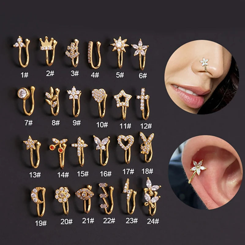 Bijou Clip Élégance – Nose & Ear Cuff