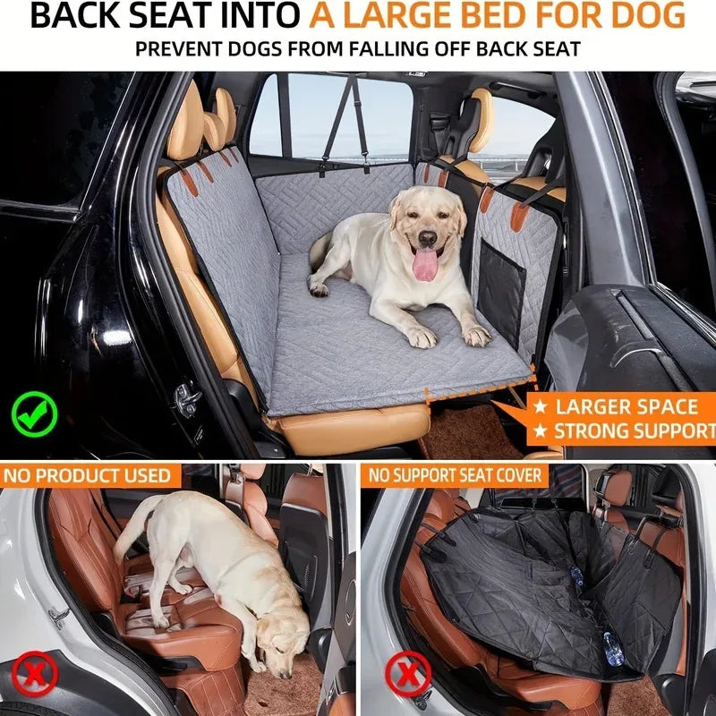 Dog Car Seat Cover – Waterproof, Scratch-Proof, Nonslip, Durable Pet Hammock