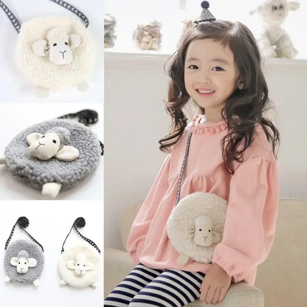 Sheep Plush Crossbody Bag – Mini Coin Purse for Girls & Kids