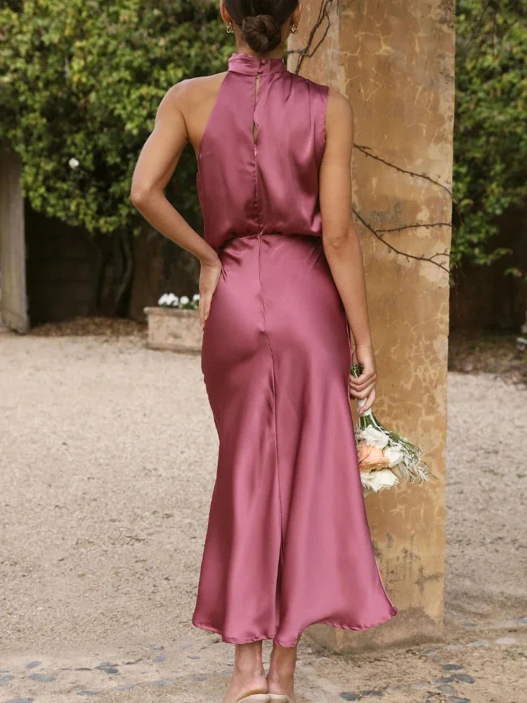 Summer Women's Sleeveless Party Long Dress