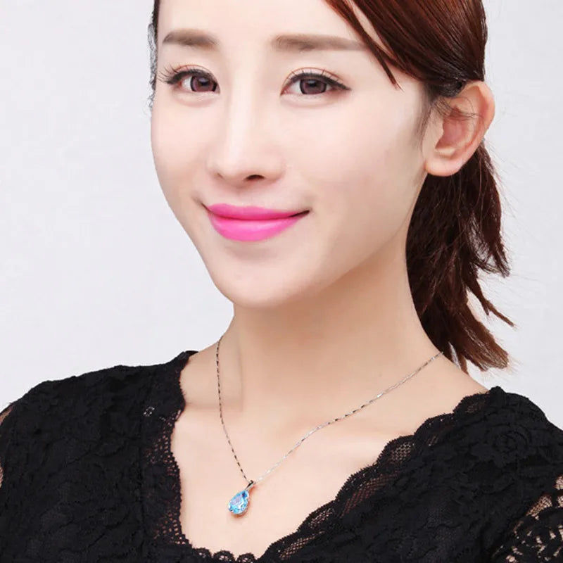 Larmes d’Ange – S925 Crystal Pendant Necklace