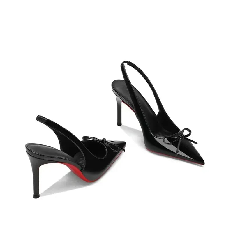 Women's Pointed Toe Slip-On High Heels – French Style