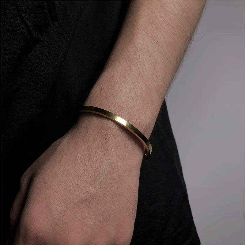 Luxe Steel Cuff Bracelet