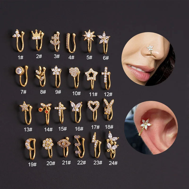 Bijou Clip Élégance – Nose & Ear Cuff