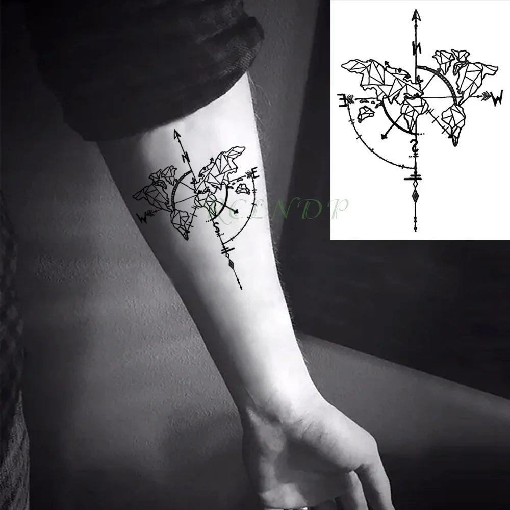Waterproof Temporary Tattoo – Heartbeat Line, Small, Body Art for Women & Girls