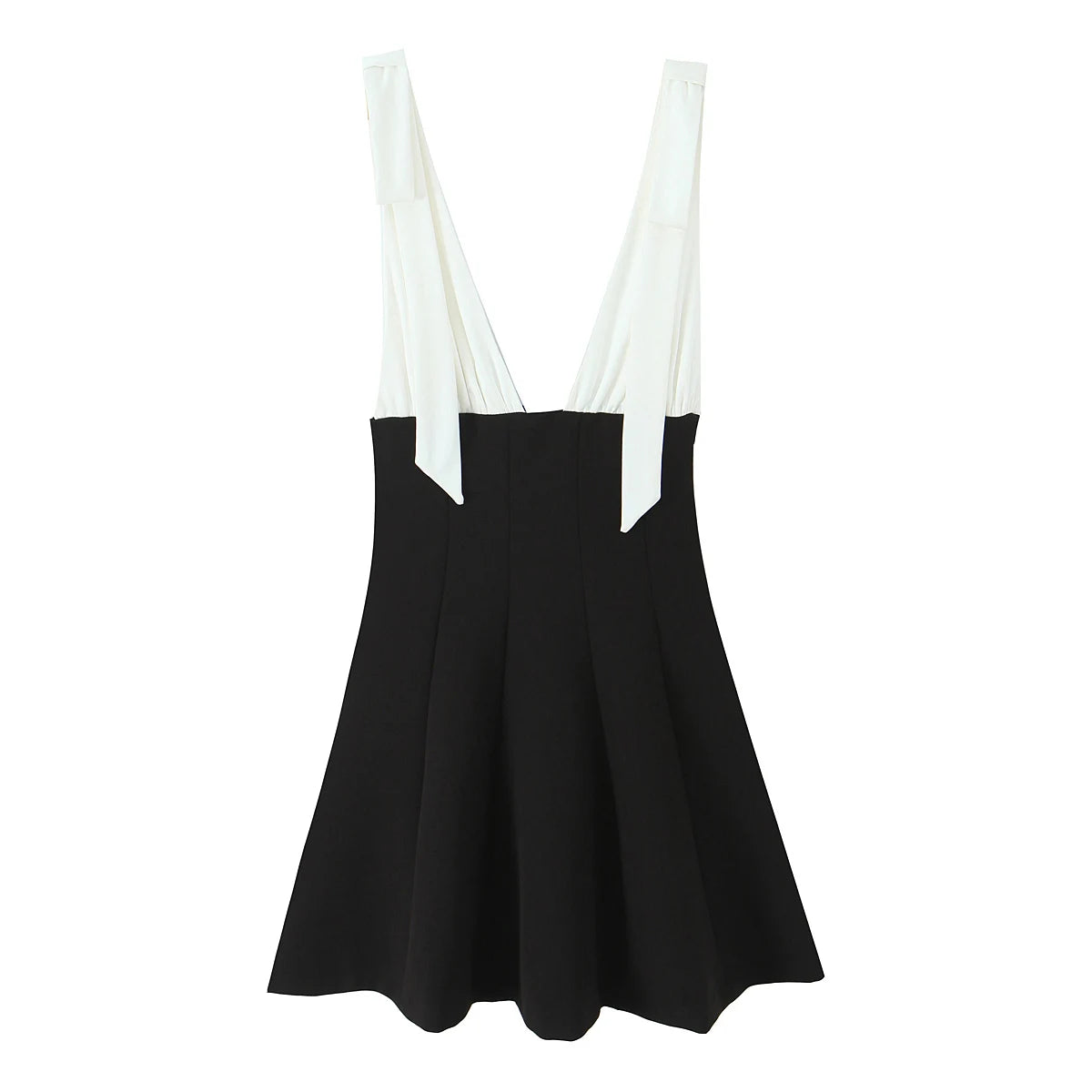 DUOPERI Women Summer Patchwork A-Line Mini Dress