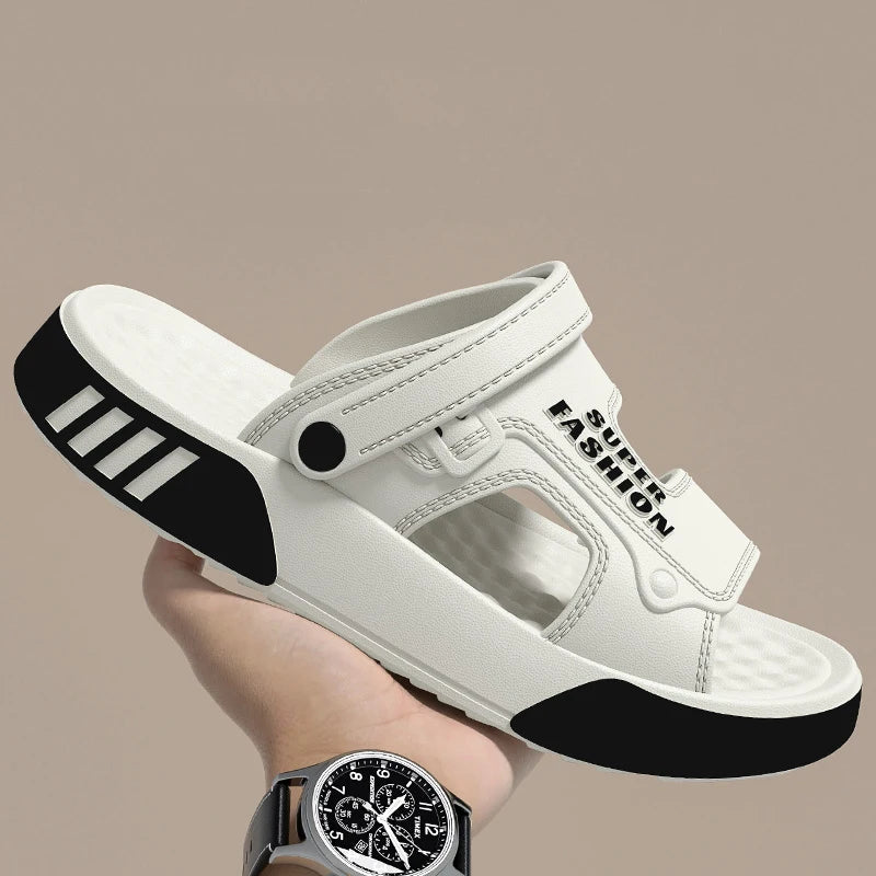 Men's EVA Slippers – Soft Sole, Platform Slides, Indoor/Outdoor, Beach & Home Shoes