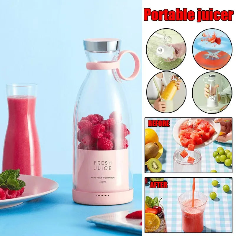 Mini Portable USB Juicer Blender for Fruits & Milkshakes