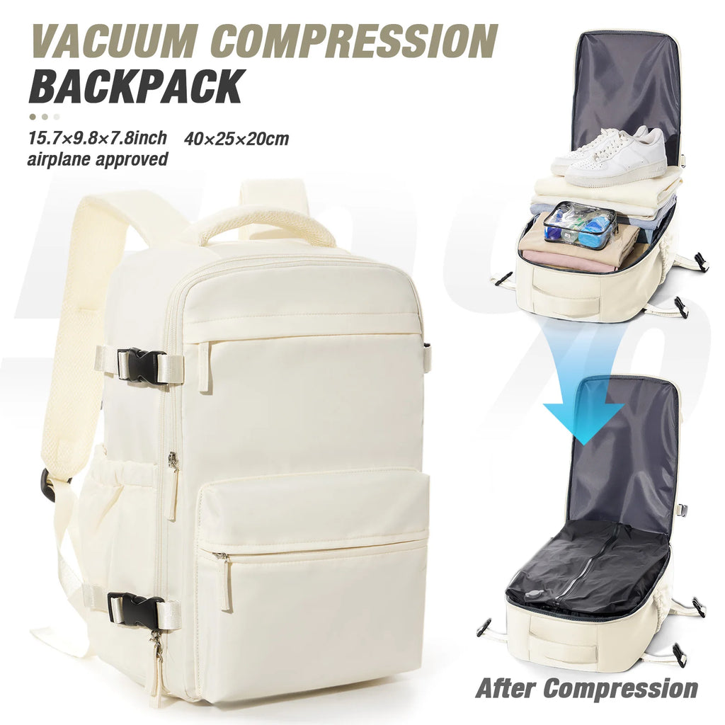 Travel Vacuum Storage Backpack – Compressed Clothes Bag