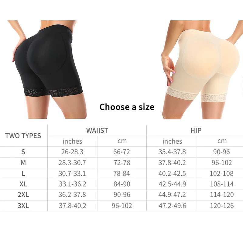 Hip Enhancer Padded Panties – Sexy Buttock Shapewear, Hourglass Silhouette