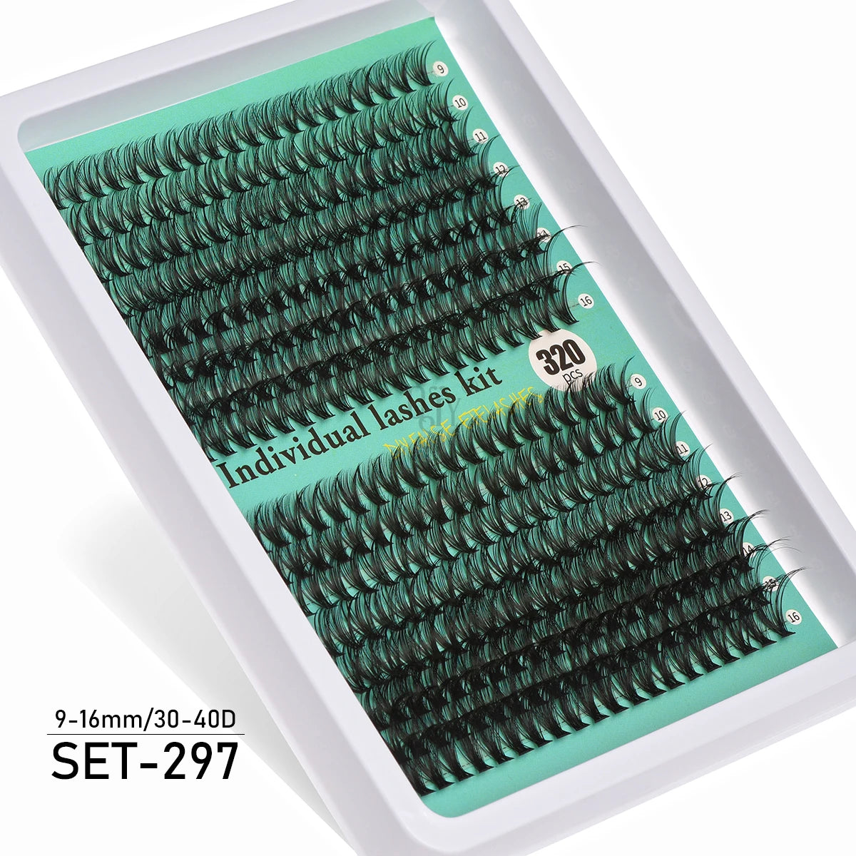 600PCS Eyelash Extensions – Thick Fluffy, 30D/100D, Mixed Length, DIY Cluster Lashes