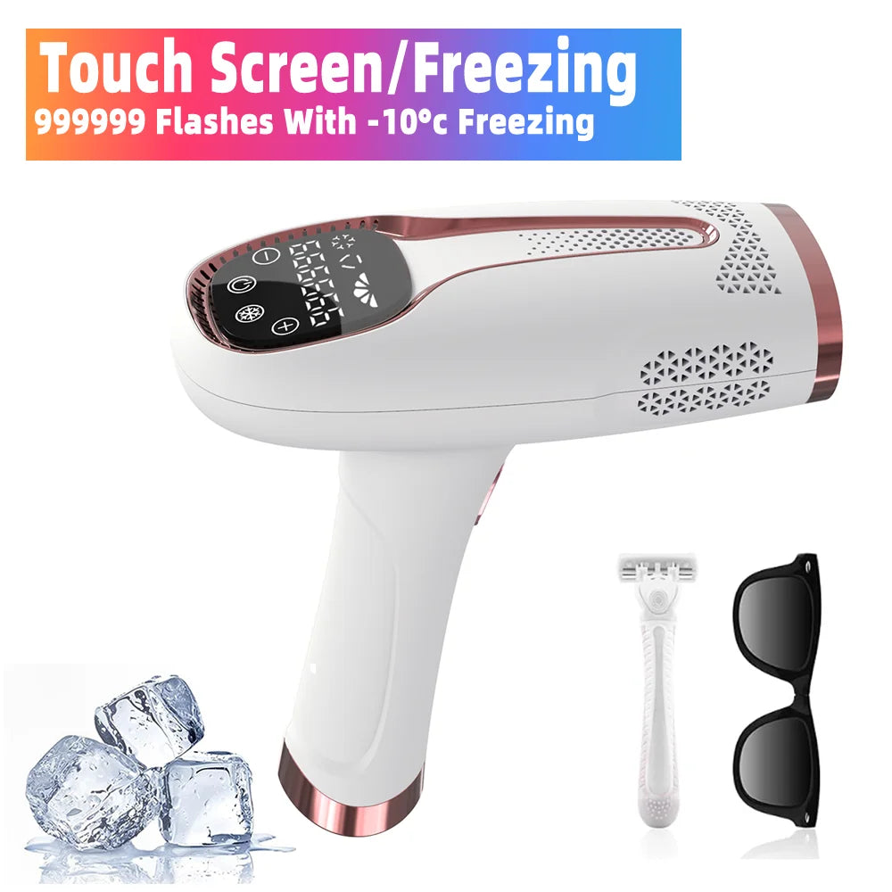 900,000 Flashes IPL Hair Removal System – Painless Permanent Epilator for Women