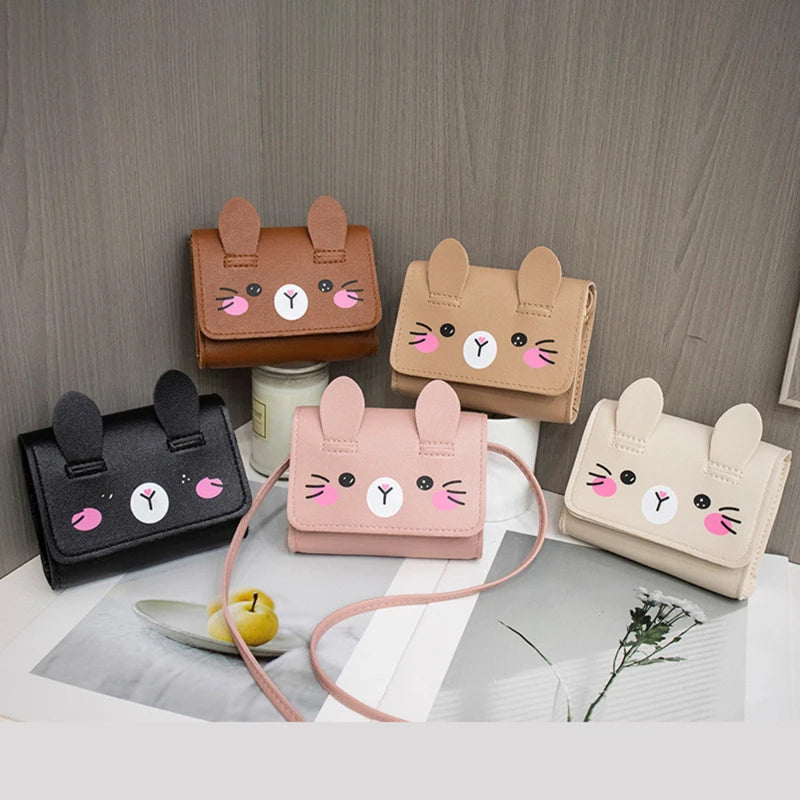 Kids Mini Handbag – PU Leather, Crossbody, Cute Coin Purse for Girls