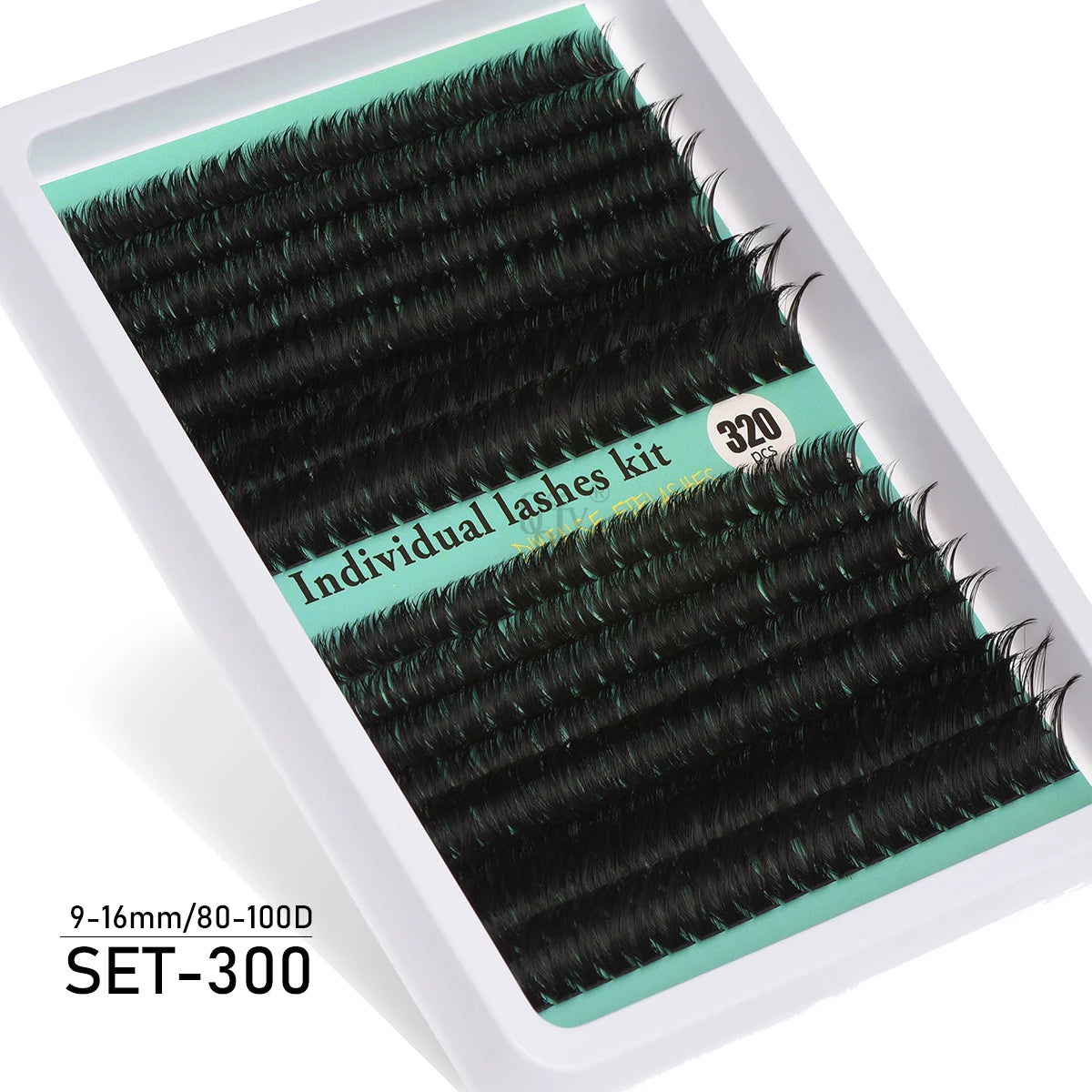 600PCS Eyelash Extensions – Thick Fluffy, 30D/100D, Mixed Length, DIY Cluster Lashes