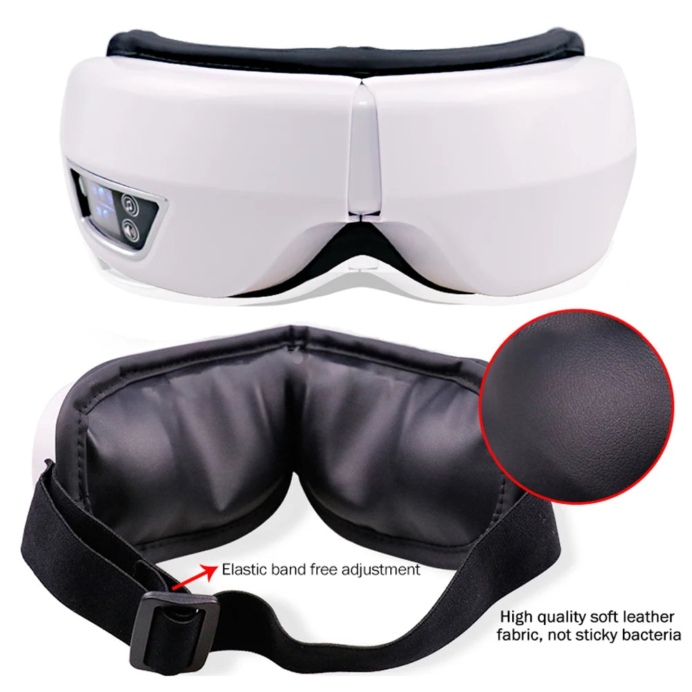 Smart Vibration Eye Massager – Airbag Compress, Bluetooth Music, Eye Relaxation & Fatigue Relief Sleeping Mask