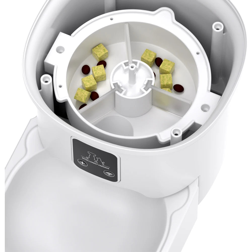 Smart Pet Feeder 4L – WiFi Tuya, Timed & Quantitative Feeding for Cats & Dogs