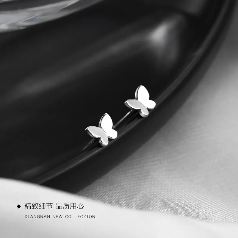 Papillon Mini – Sterling Silver Stud Earrings