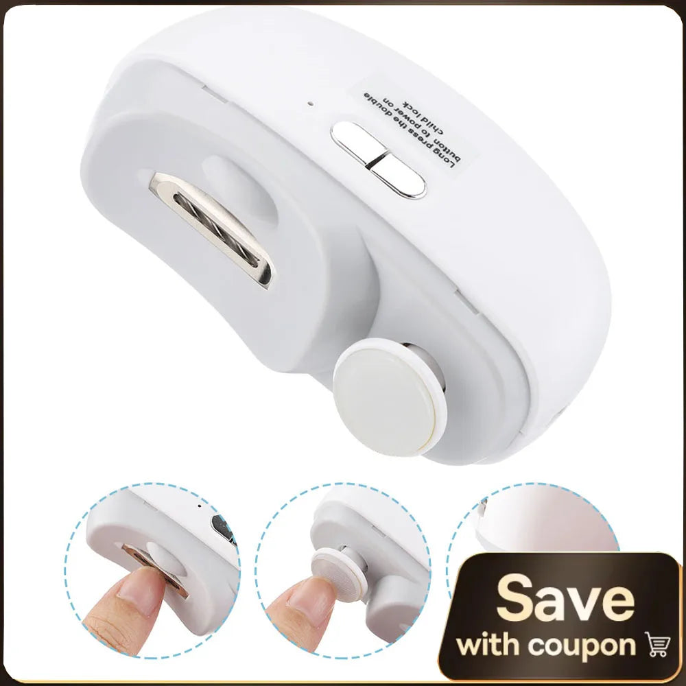 Electric Nail Clipper – Automatic, Lighted, For Adult & Baby Fingernails/Toenails