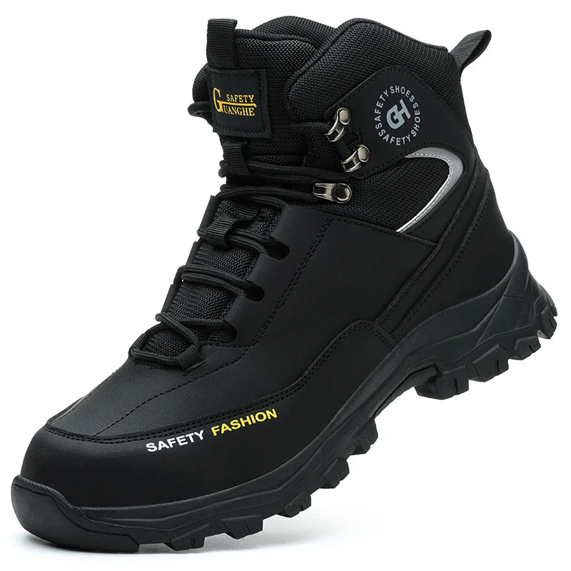 Work Boots – Steel Toe, Puncture-Proof, Non-Slip, Tactical Safety Shoes for Men & Women
