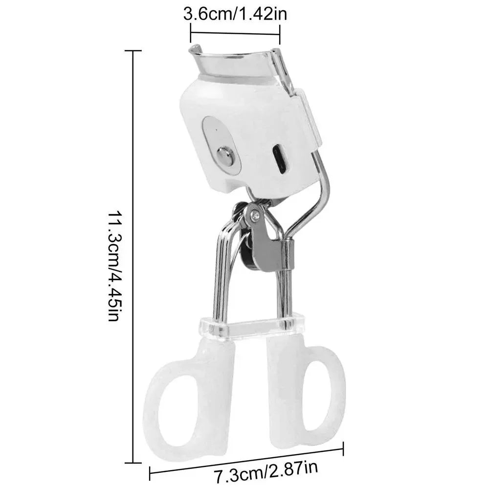 Electric Heated Eyelash Curler – Portable, Thermal, Long-Lasting Curl, Makeup Tool