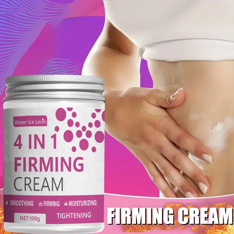 4-in-1 Firming Cream – Ginger, Aloe Vera & Coffee, Moisturizing for Abdomen, Arms & Legs