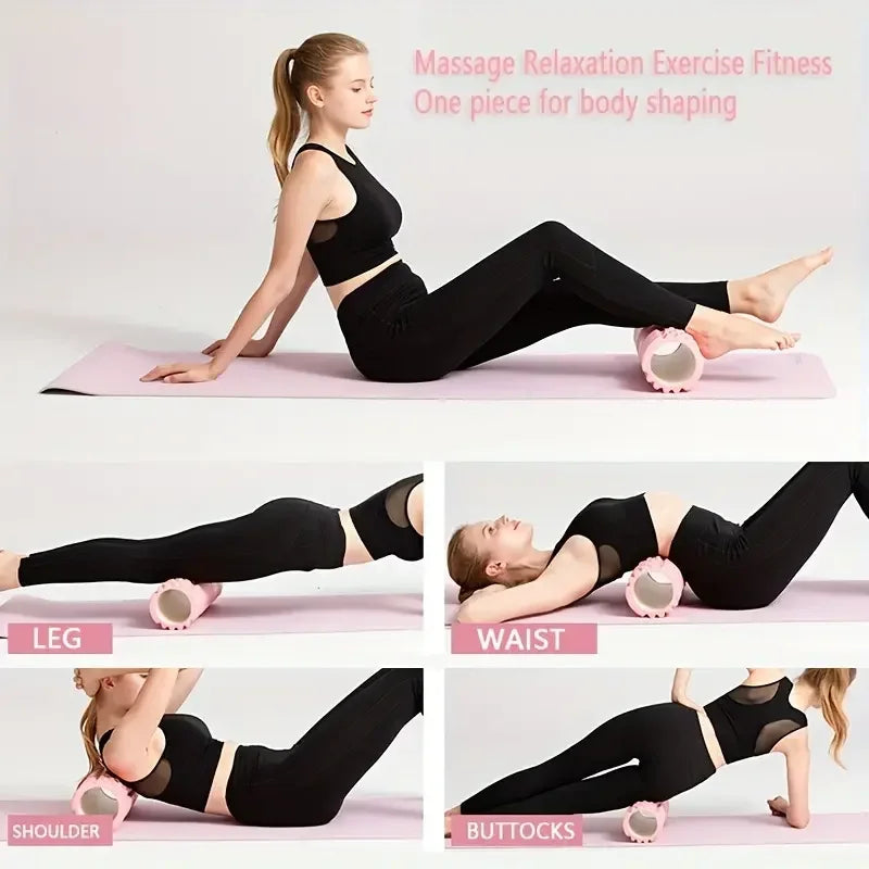 Foam Massage Roller – Hollow Yoga Column, Muscle Massage, Physiotherapy & Sports Rehab