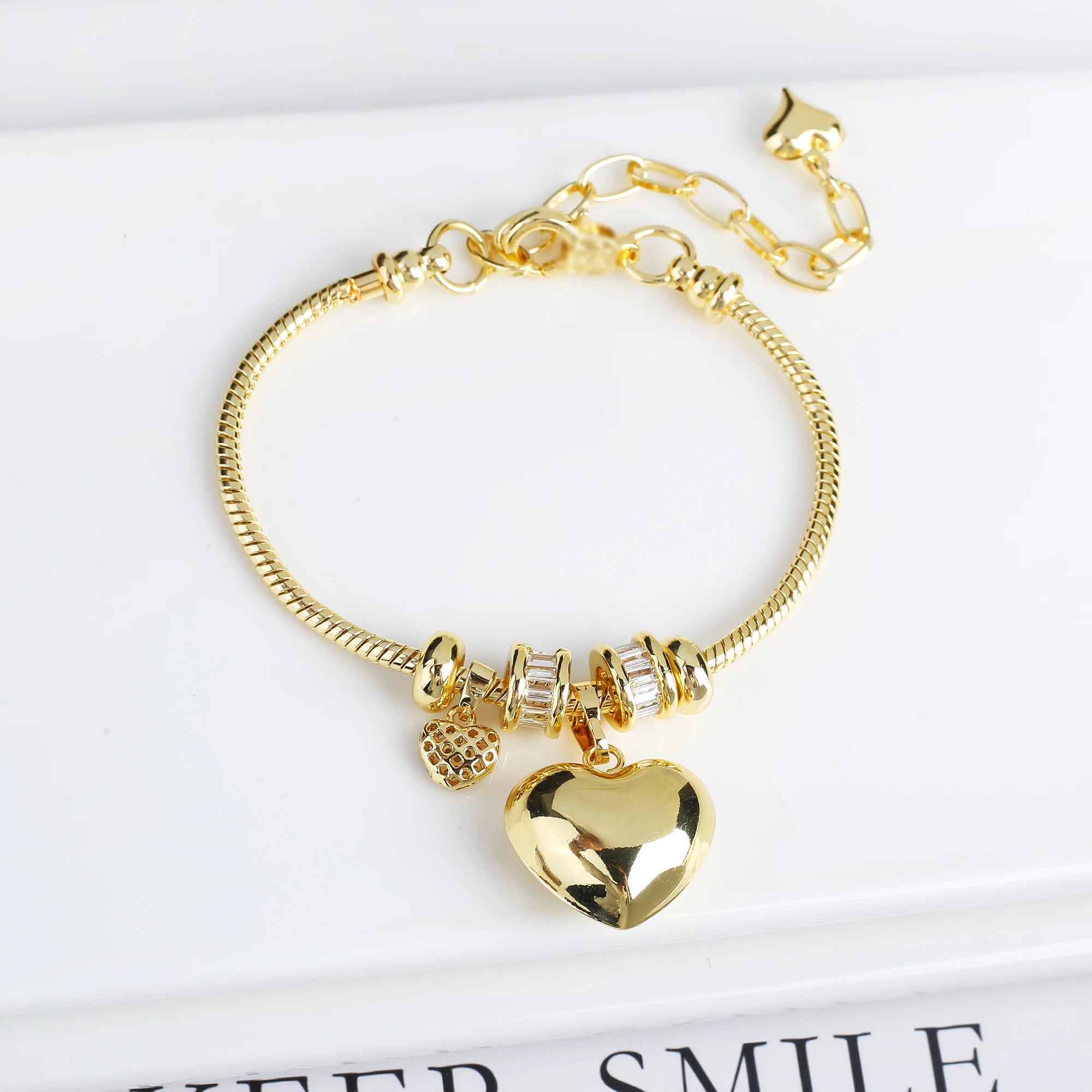 5-Leaf Clover Woven Chain Bracelet – Women’s Luxury Jewelry