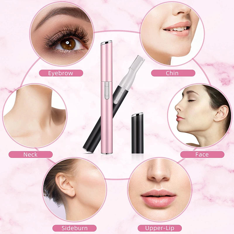 Electric Eyebrow Trimmer – Mini Shaver for Face, Neck, Lips, Arms & Legs