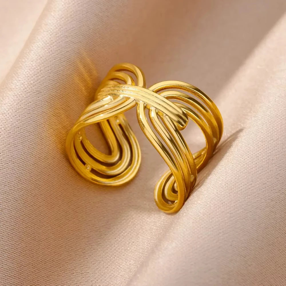Gold Color Turkish Evil Eye Ring for Women