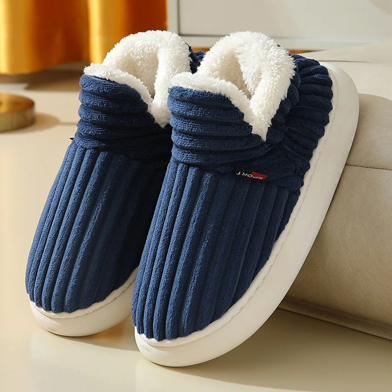 Pallene Furry Winter Slippers – Cozy Indoor Plush Shoes for Women & Men