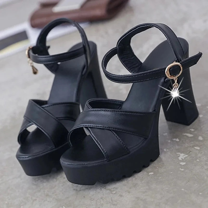 Women’s Fishmouth Platform Wedges – Open Toe High Heel Sandals
