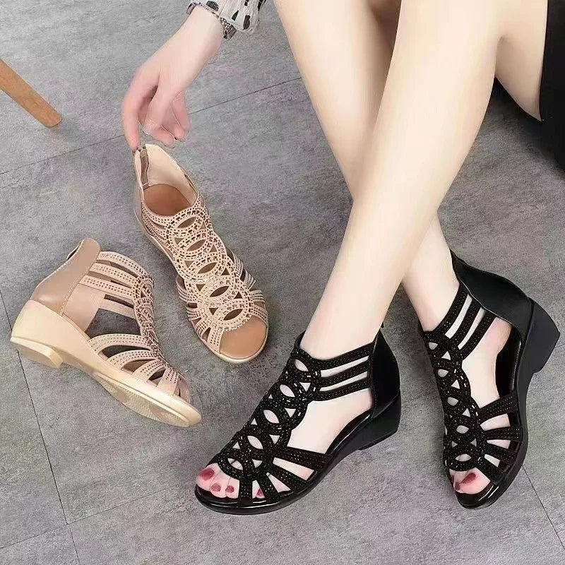 Women’s Soft Leather Roman Sandals