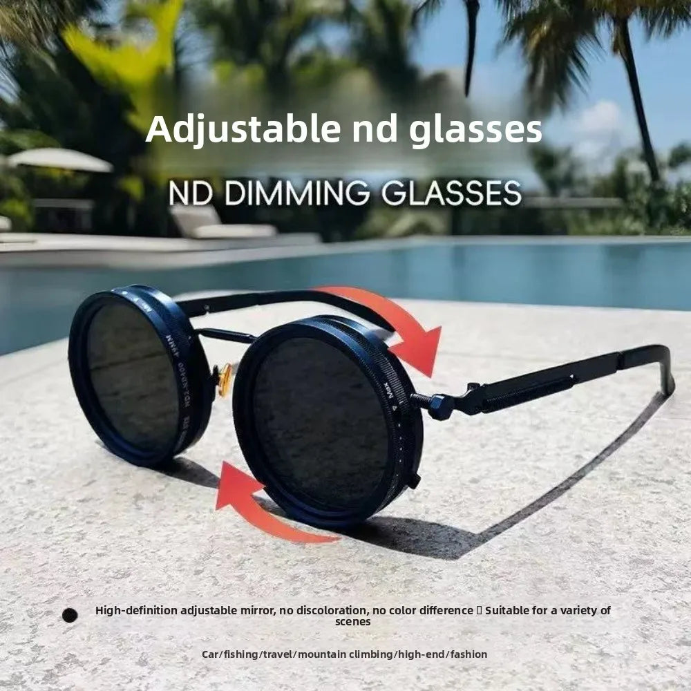 Handmade ND9 Polarized Adjustable Sunglasses for Fishing & UV Protection