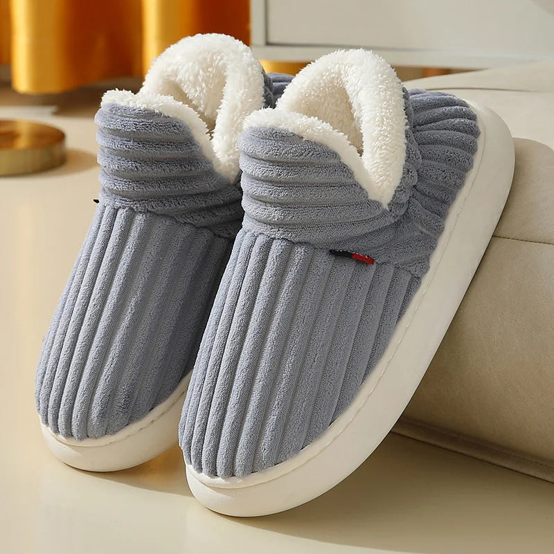 Pallene Furry Winter Slippers – Cozy Indoor Plush Shoes for Women & Men