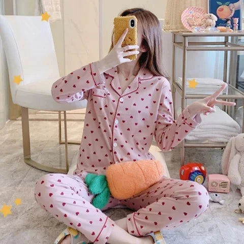 Women's Sakura Pink Sleepwear Set