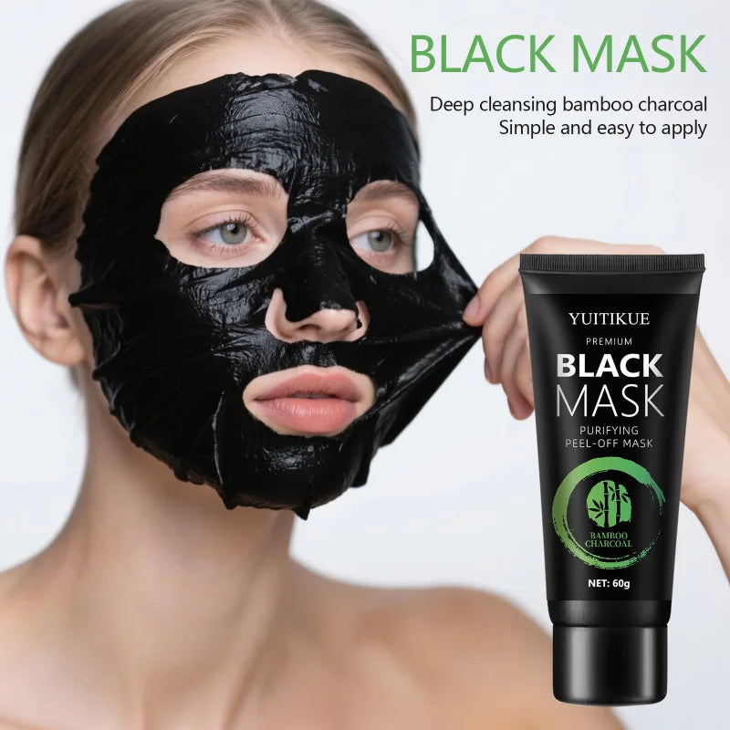 Bamboo Charcoal Blackhead Mask – Tear-Off, Oil Control