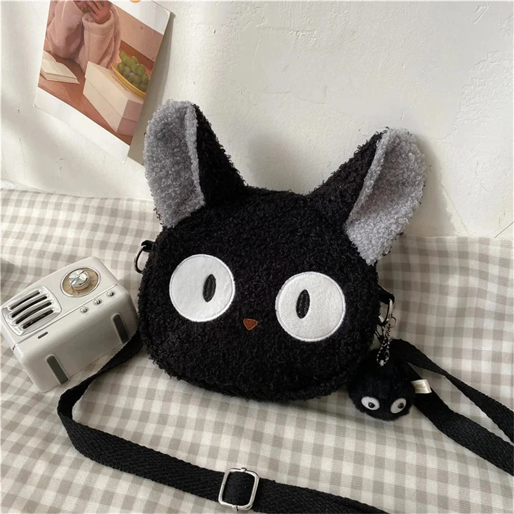 Japanese Kawaii Cartoon Plush Crossbody Bag – Small Shoulder Bag for Women